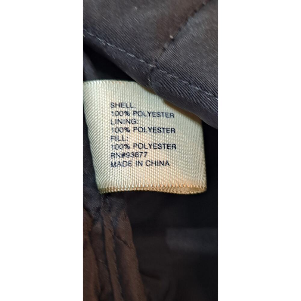 Women's Quilted, Water-resistant Black Vest from St. John's Bay, L - Picture 4 of 5